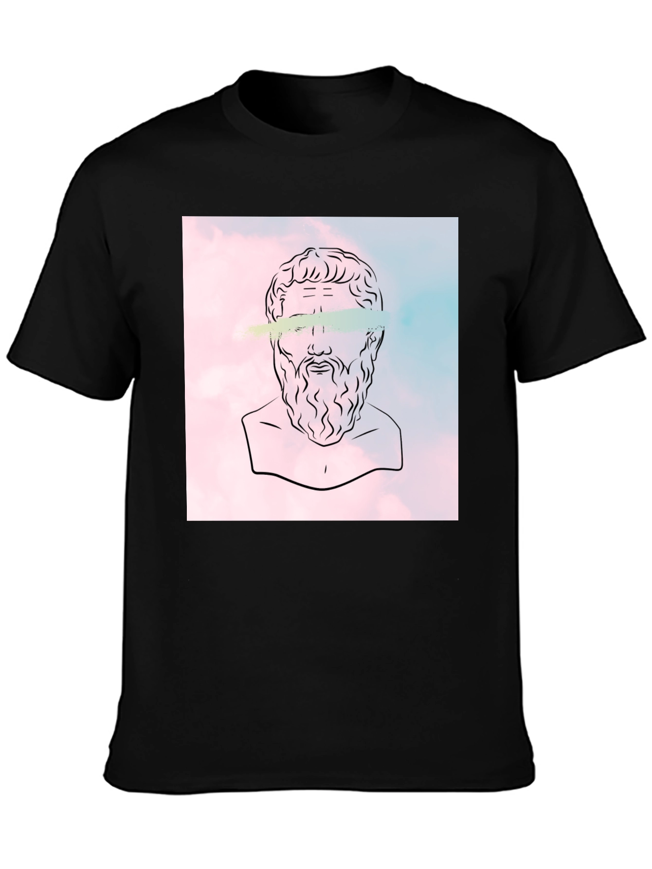 Philosopher Graphic Tee - Classic Black Cotton T-Shirt