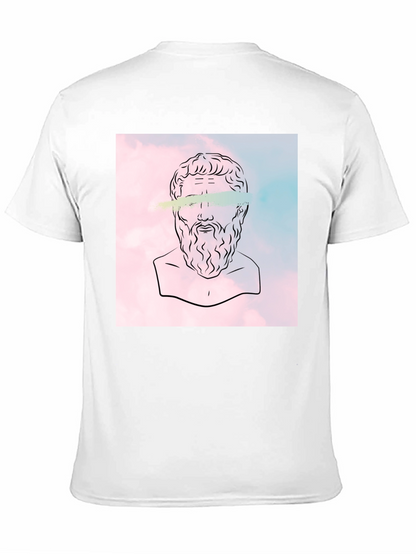 Philosopher Graphic Tee - Classic Black Cotton T-Shirt