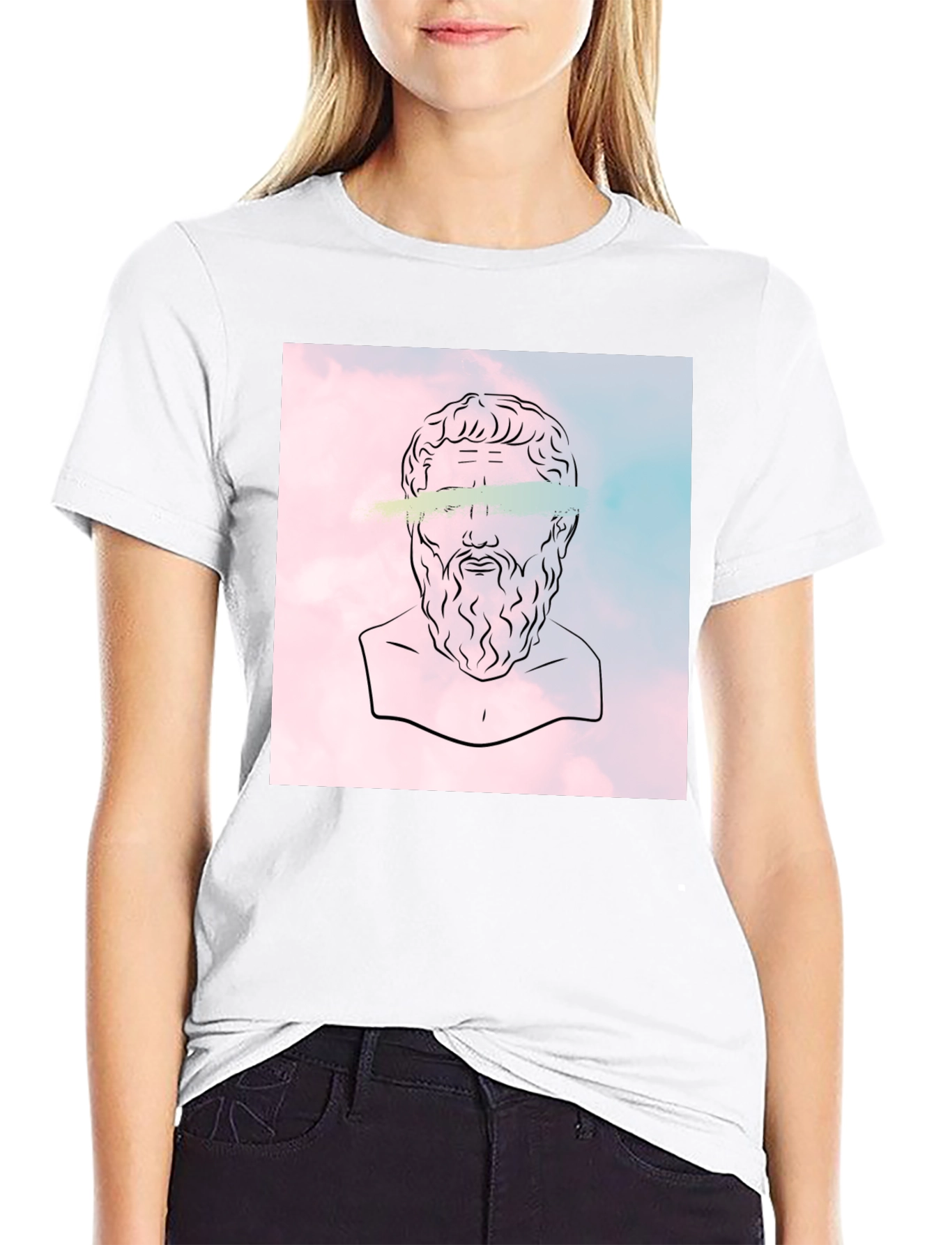Philosopher Graphic Tee - Classic Black Cotton T-Shirt