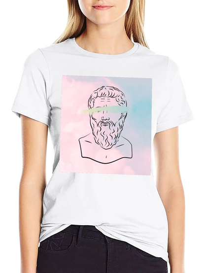 Philosopher Graphic Tee - Classic Black Cotton T-Shirt