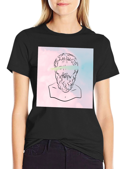 Philosopher Graphic Tee - Classic Black Cotton T-Shirt