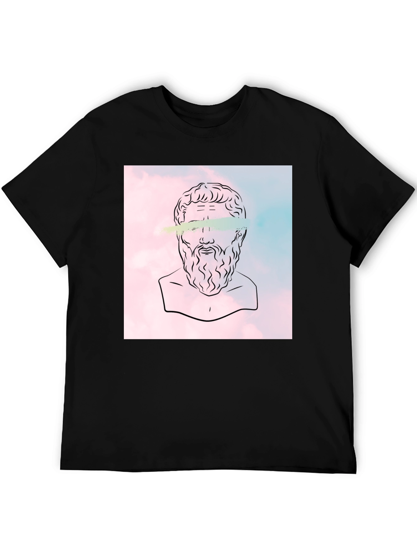 Philosopher Graphic Tee - Classic Black Cotton T-Shirt