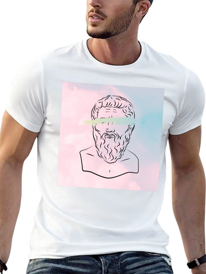 Philosopher Graphic Tee - Classic Black Cotton T-Shirt