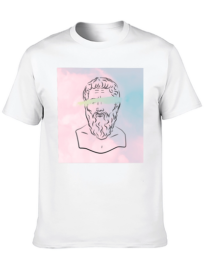 Philosopher Graphic Tee - Classic Black Cotton T-Shirt