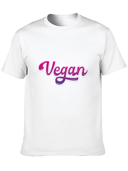 Vegan Graphic Print Black T-Shirt
