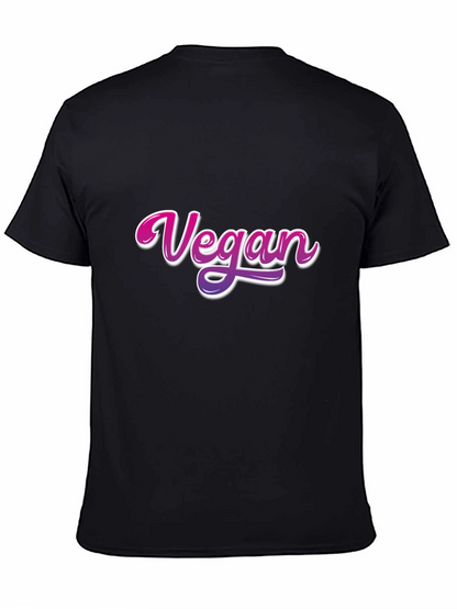 Vegan Graphic Print Black T-Shirt