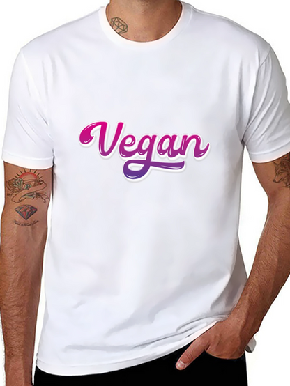 Vegan Graphic Print Black T-Shirt