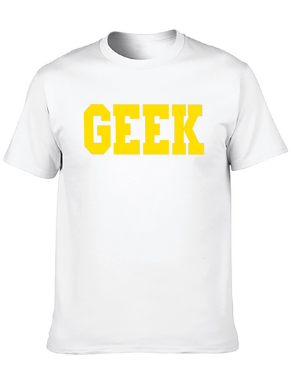 Geek Tee - Black Cotton T-Shirt