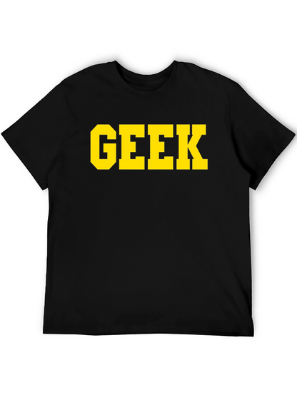Geek Tee - Black Cotton T-Shirt