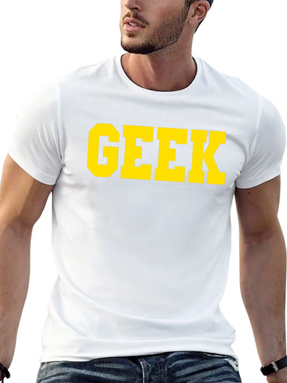 Geek Tee - Black Cotton T-Shirt