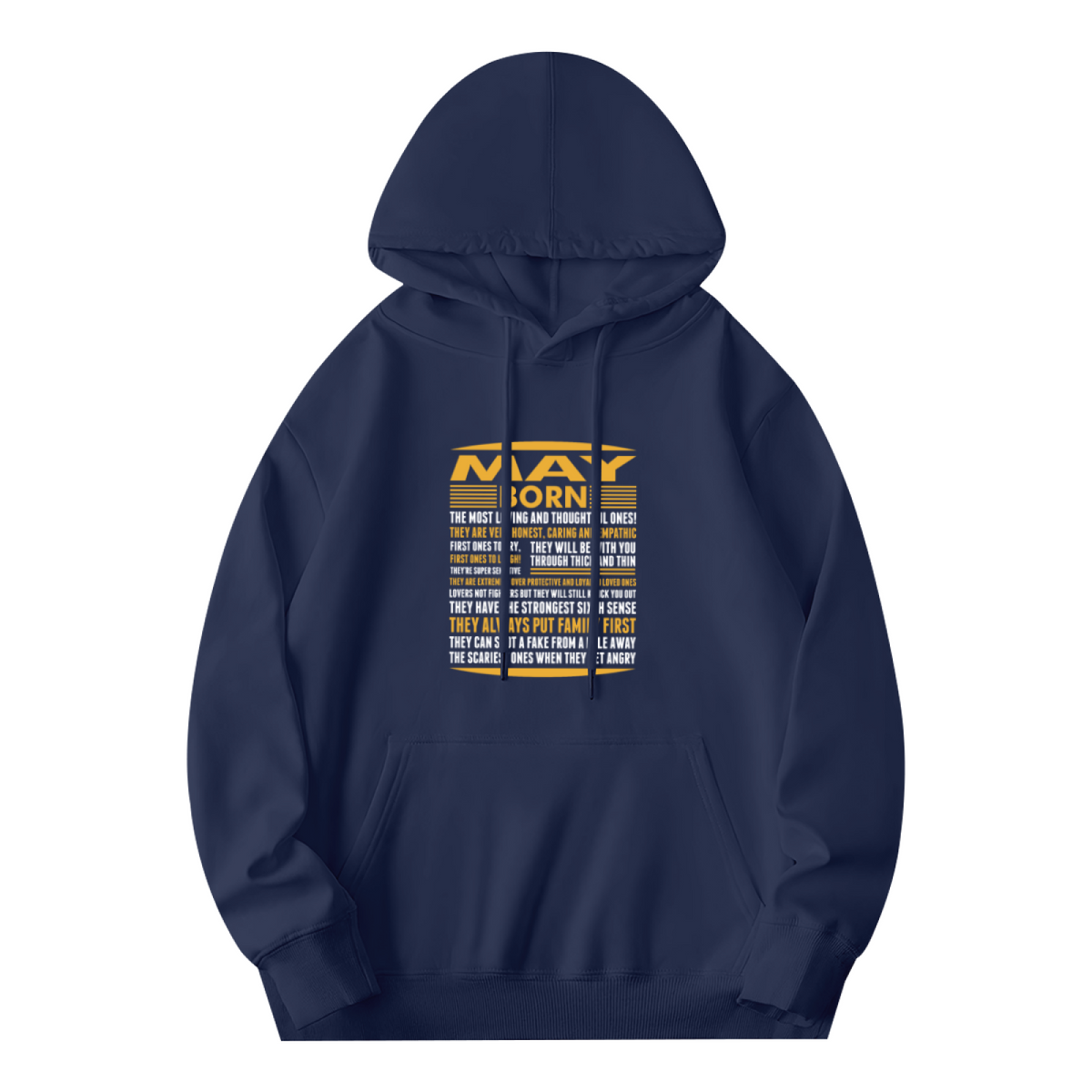 May Born Personality Traits Typography Hoodie