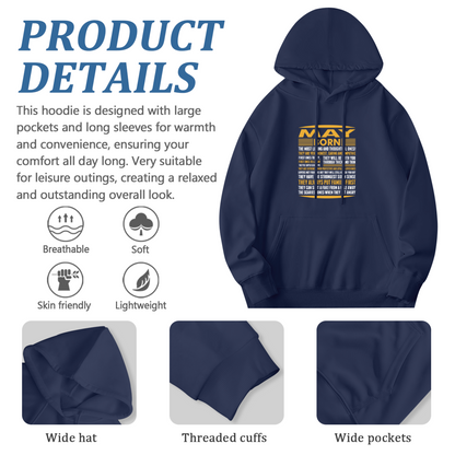 May Born Personality Traits Typography Hoodie