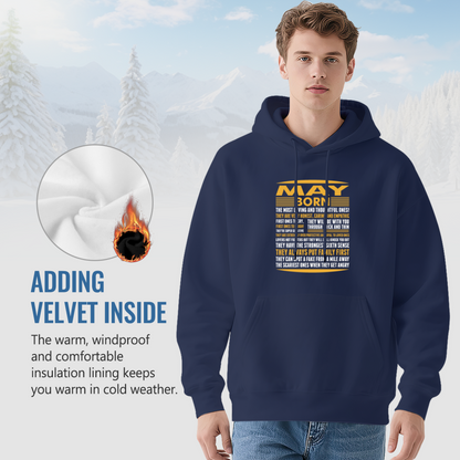 May Born Personality Traits Typography Hoodie