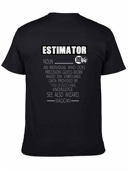 Estimator Definition T-Shirt: Wizard Magician Noun