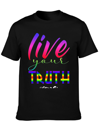 Live Your Truth Rainbow Graphic Tee