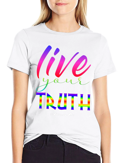 Live Your Truth Rainbow Graphic Tee