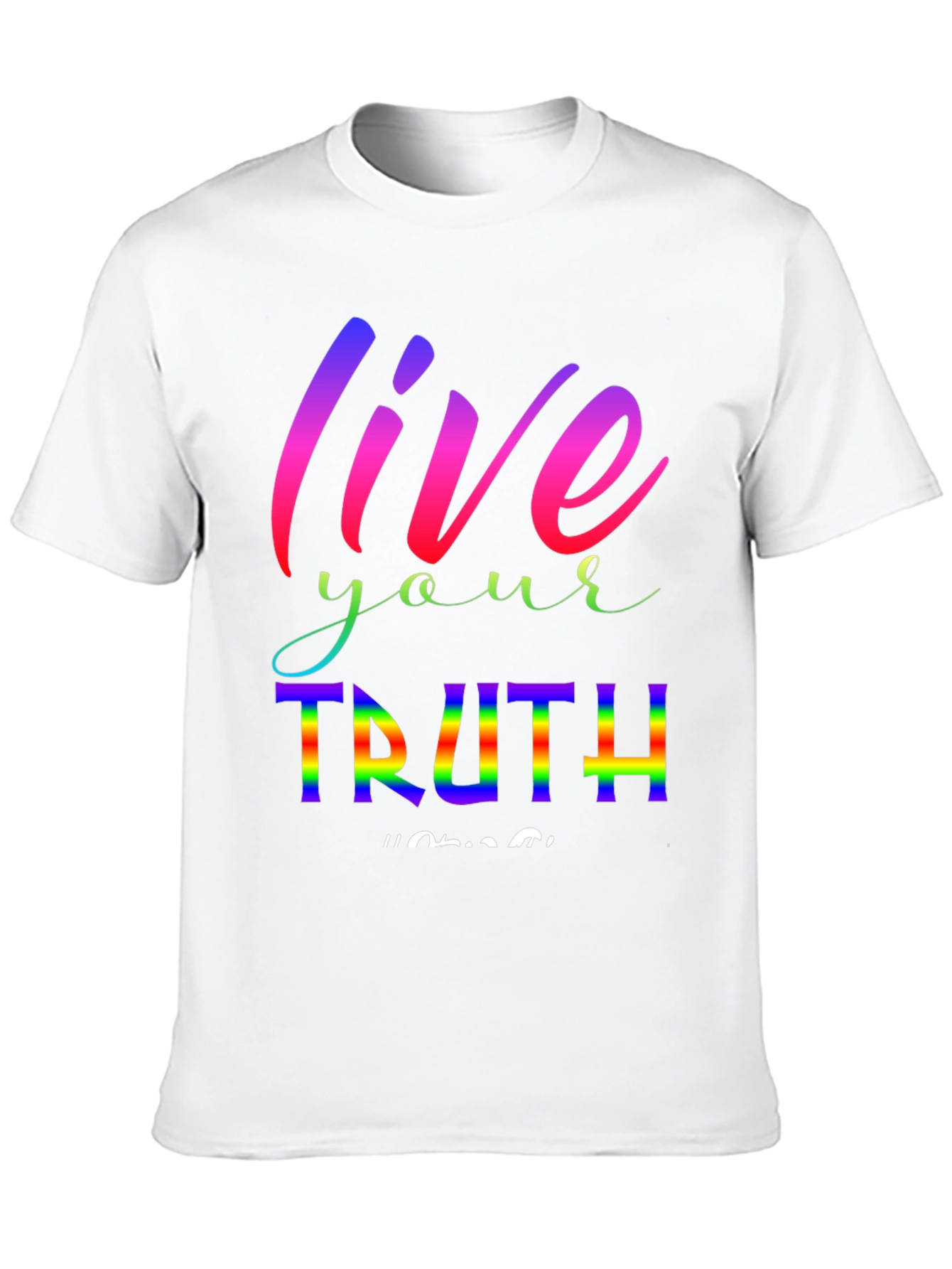 Live Your Truth Rainbow Graphic Tee