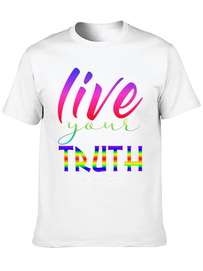 Live Your Truth Rainbow Graphic Tee