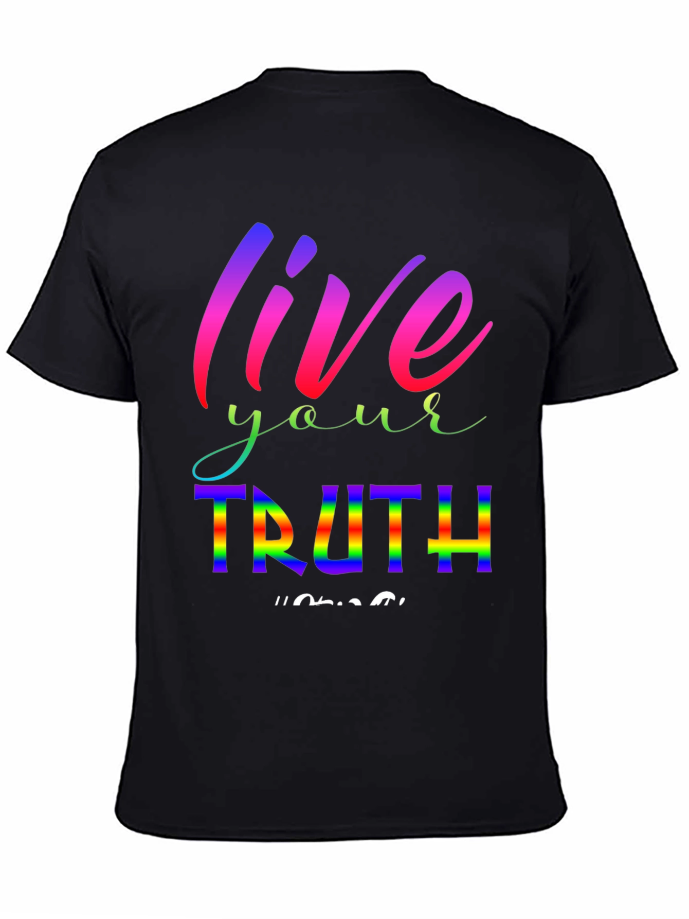 Live Your Truth Rainbow Graphic Tee