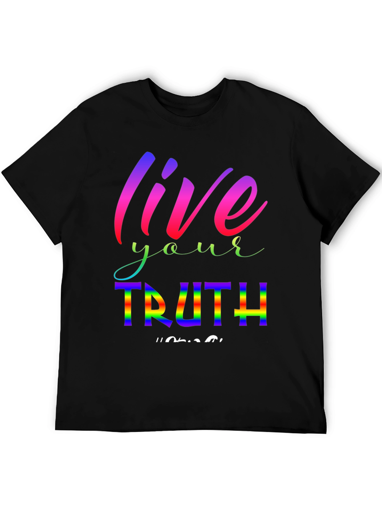 Live Your Truth Rainbow Graphic Tee