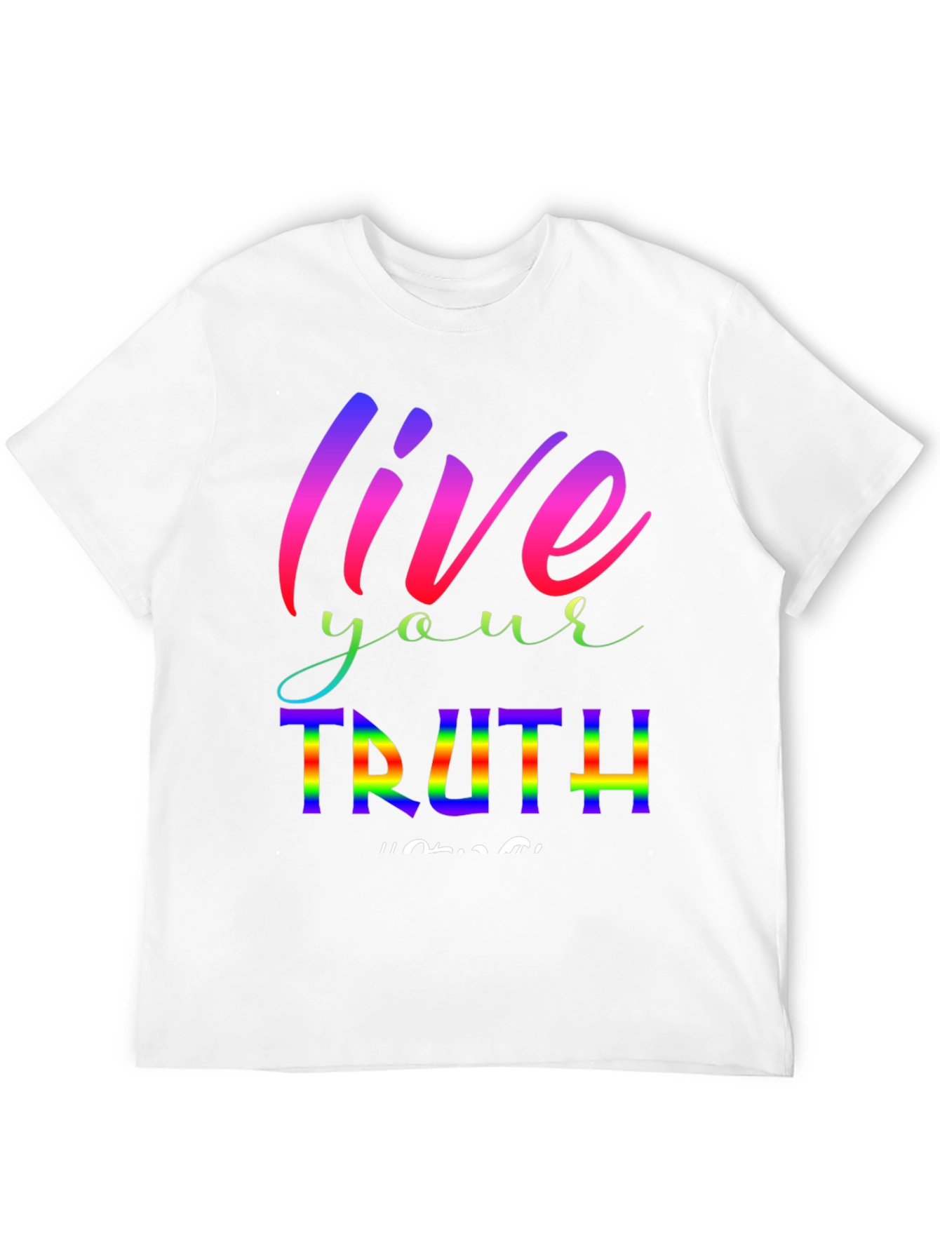 Live Your Truth Rainbow Graphic Tee