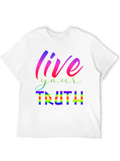 Live Your Truth Rainbow Graphic Tee