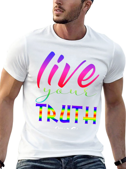 Live Your Truth Rainbow Graphic Tee