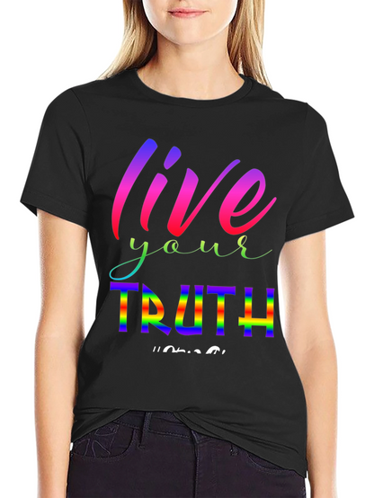 Live Your Truth Rainbow Graphic Tee