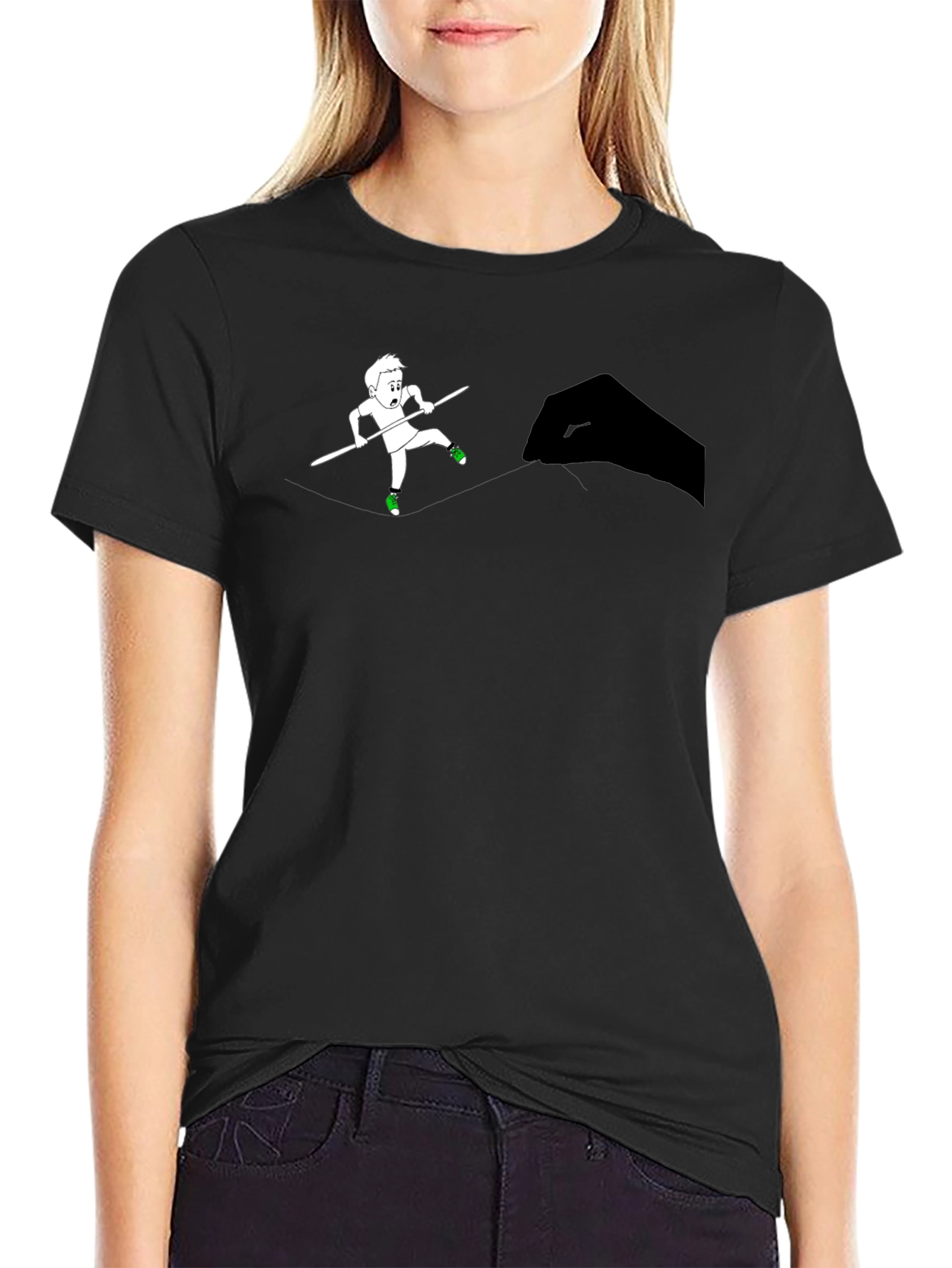 Tightrope Walker Graphic Tee - Black