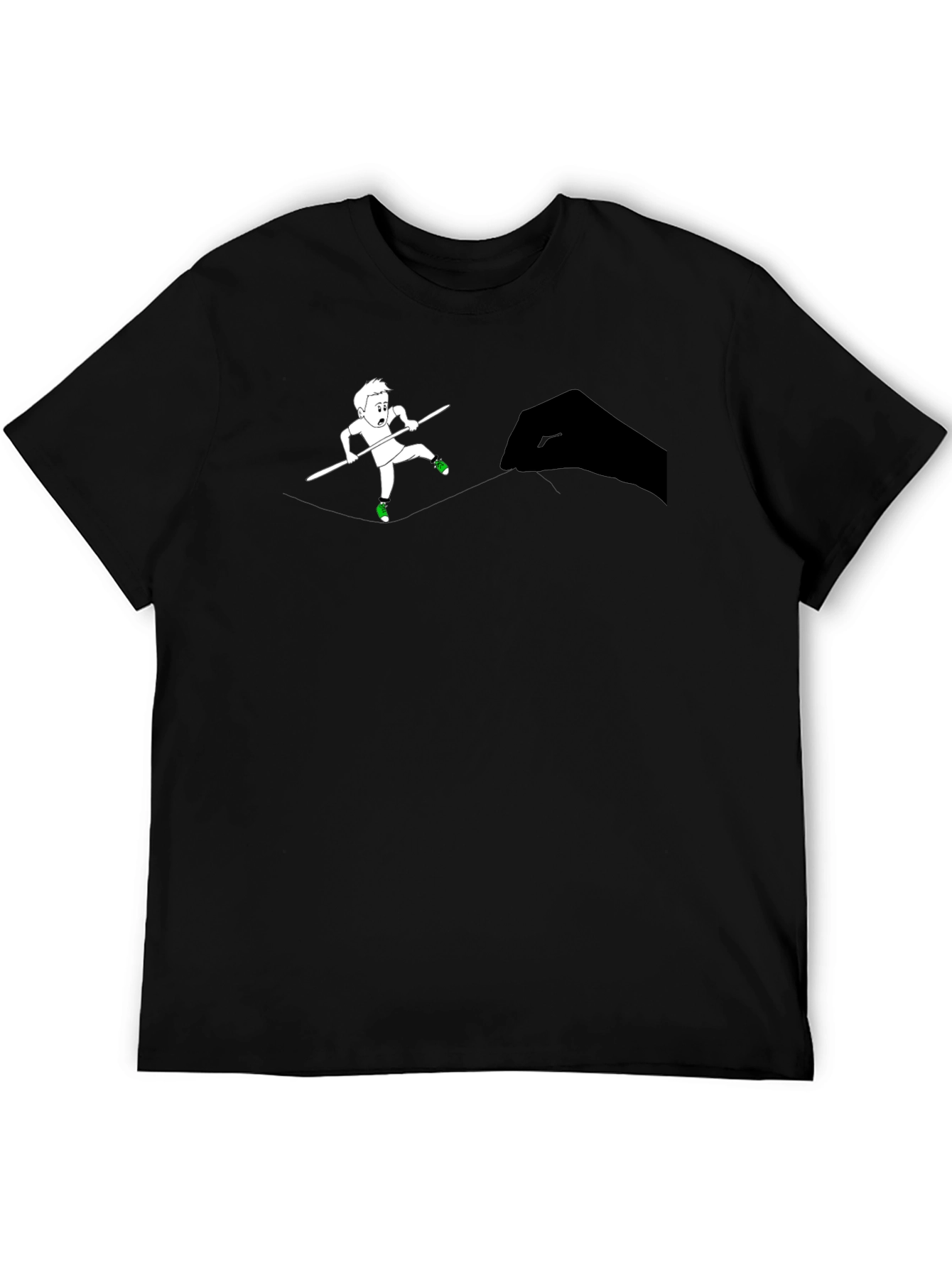 Tightrope Walker Graphic Tee - Black