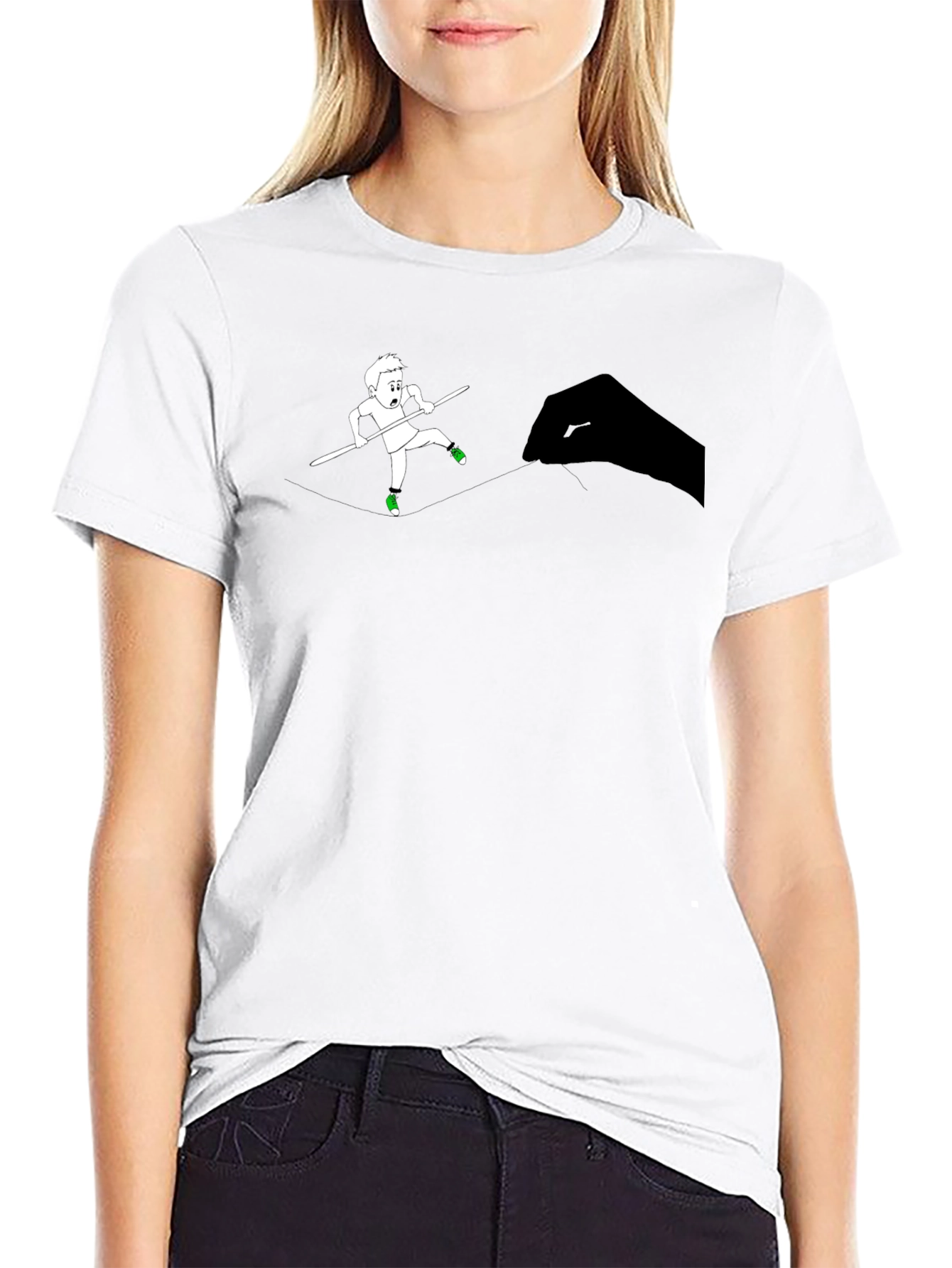 Tightrope Walker Graphic Tee - Black