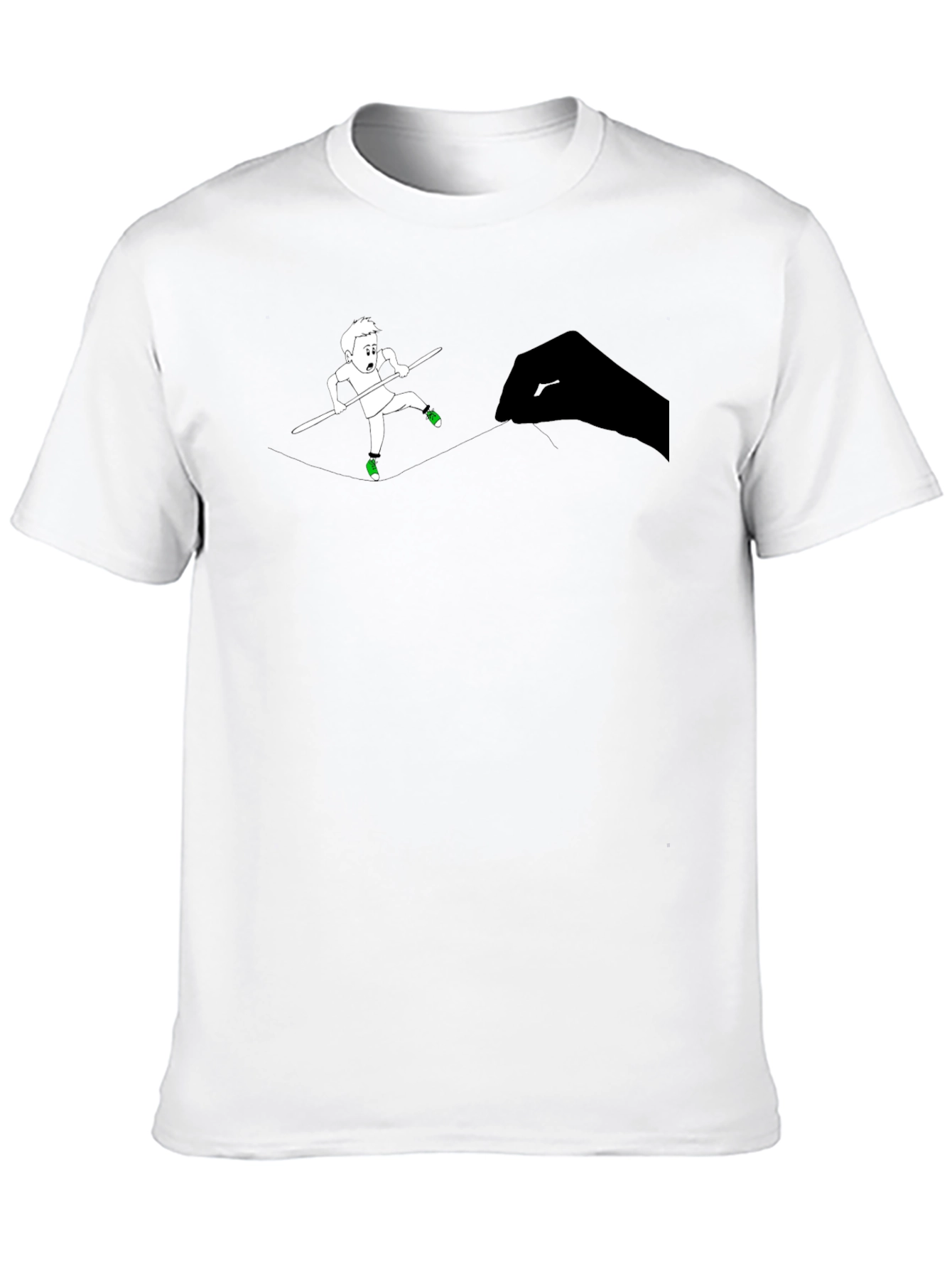 Tightrope Walker Graphic Tee - Black