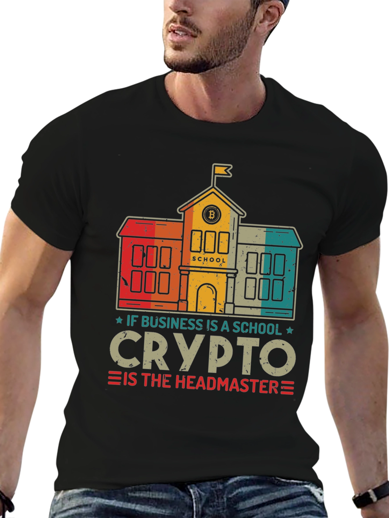 Crypto Headmaster T-Shirt - Business School Bitcoin