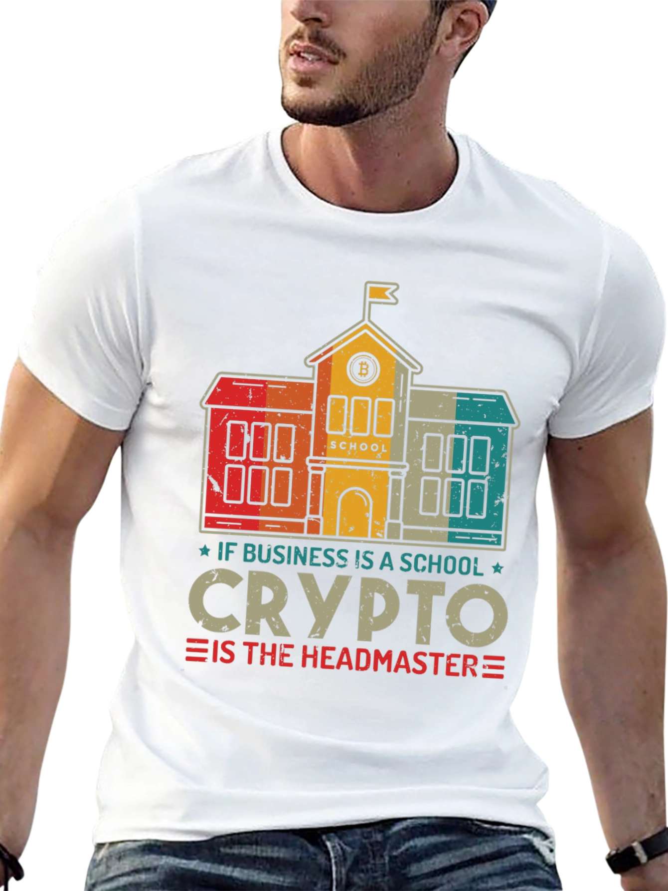 Crypto Headmaster T-Shirt - Business School Bitcoin
