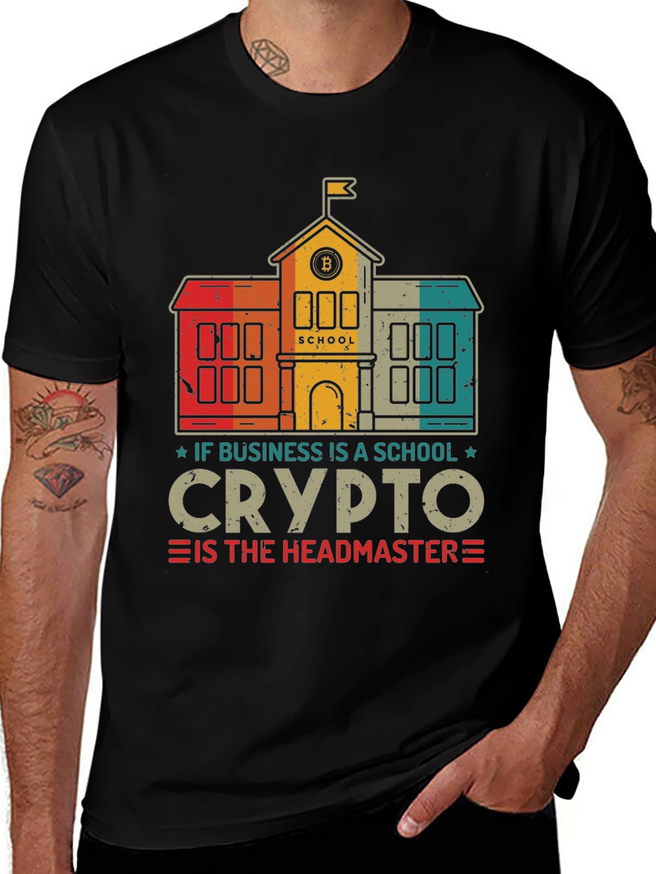 Crypto Headmaster T-Shirt - Business School Bitcoin