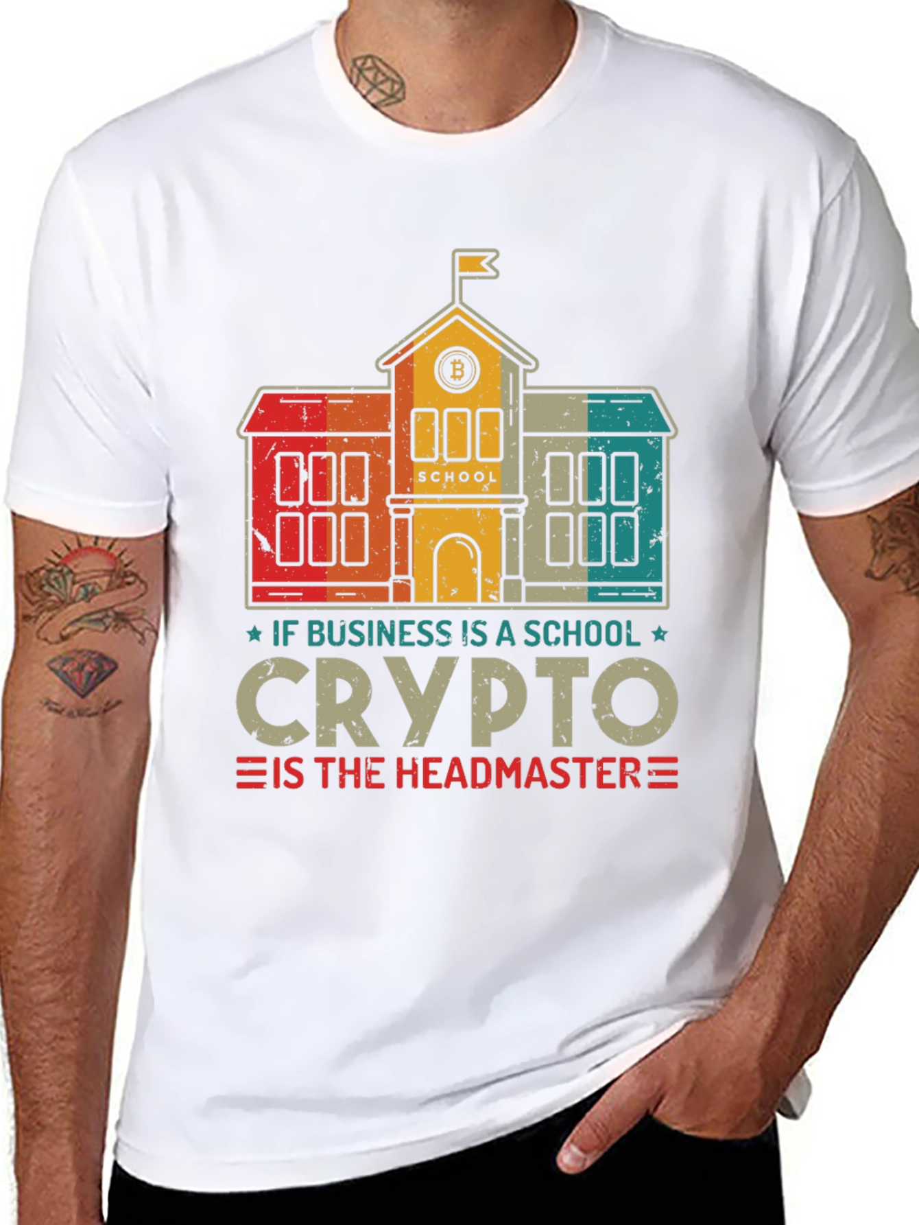 Crypto Headmaster T-Shirt - Business School Bitcoin