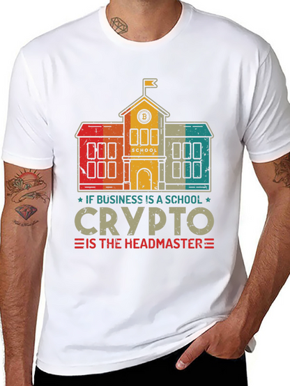 Crypto Headmaster T-Shirt - Business School Bitcoin