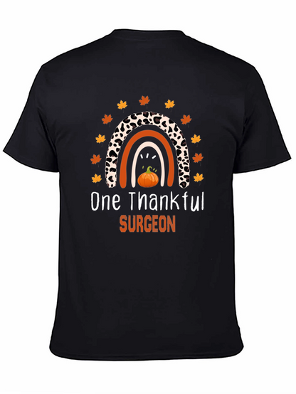 Thankful Surgeon Thanksgiving Rainbow T-Shirt