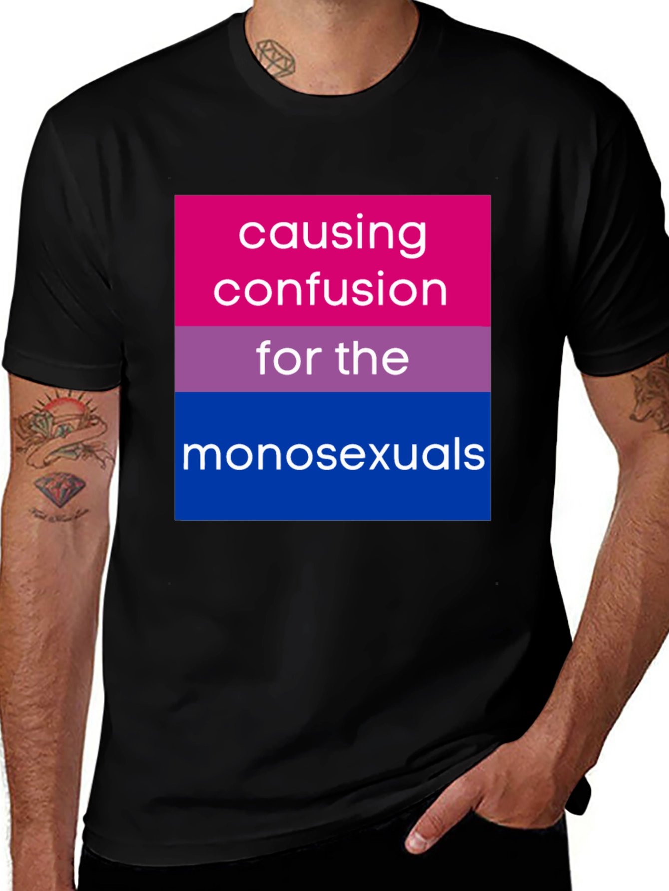 Bisexual Pride T-Shirt - Causing Confusion
