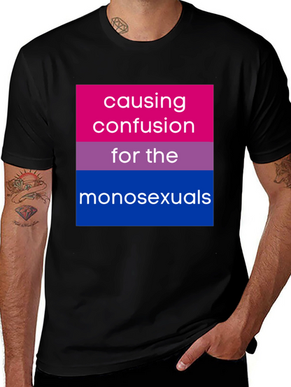 Bisexual Pride T-Shirt - Causing Confusion