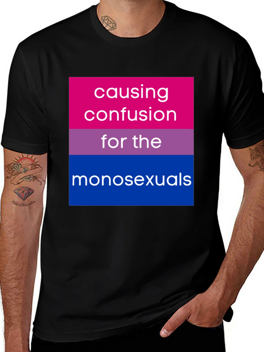 Bisexual Pride T-Shirt - Causing Confusion