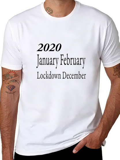 2020 Lockdown Memory Black T-Shirt