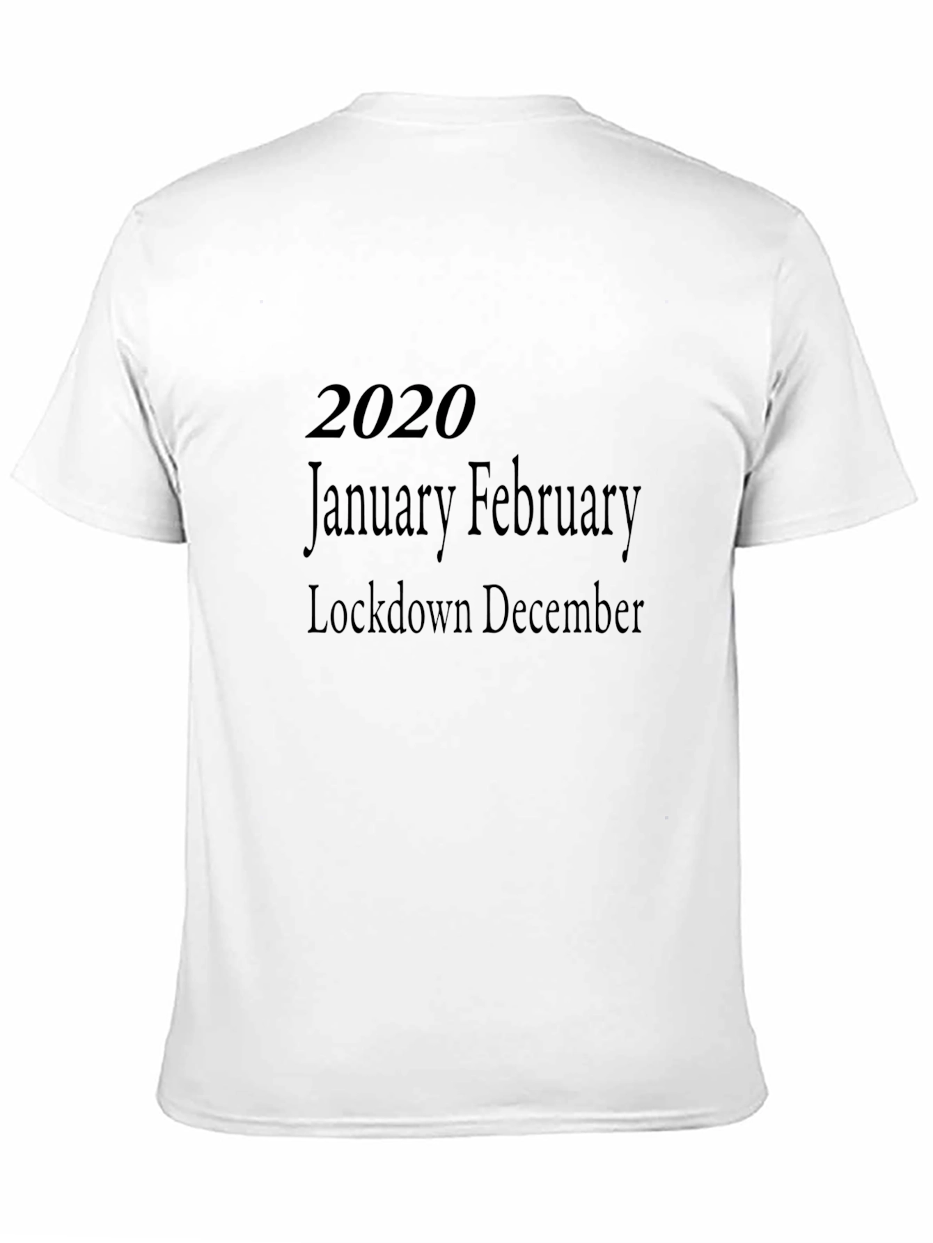 2020 Lockdown Memory Black T-Shirt
