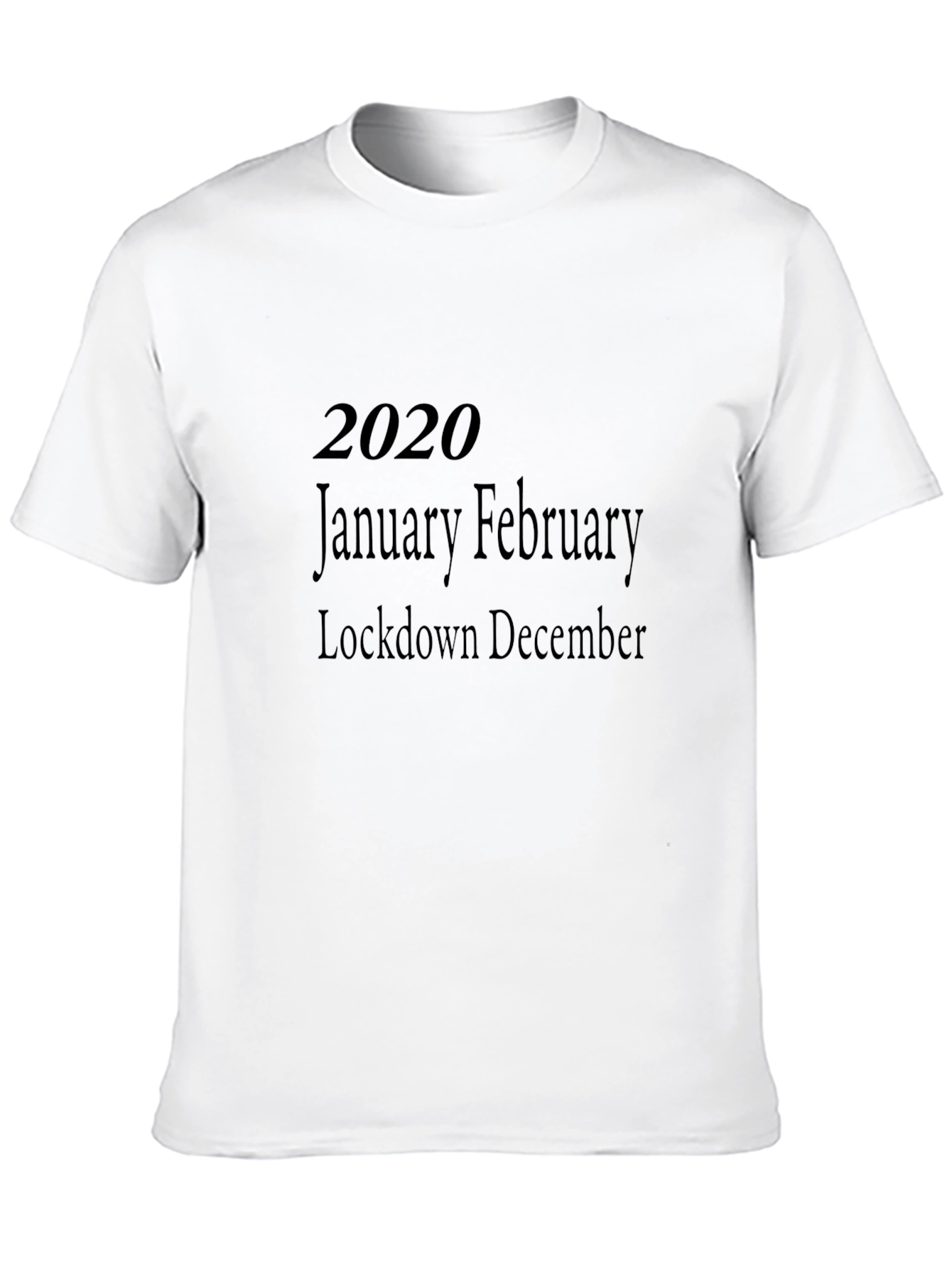 2020 Lockdown Memory Black T-Shirt