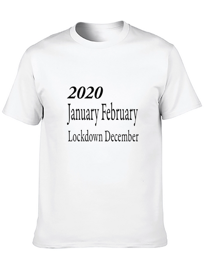 2020 Lockdown Memory Black T-Shirt