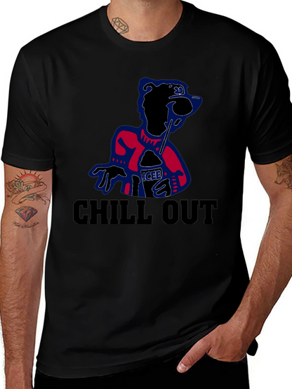 Chill Out Icee Tee - Mens Black Graphic T-Shirt