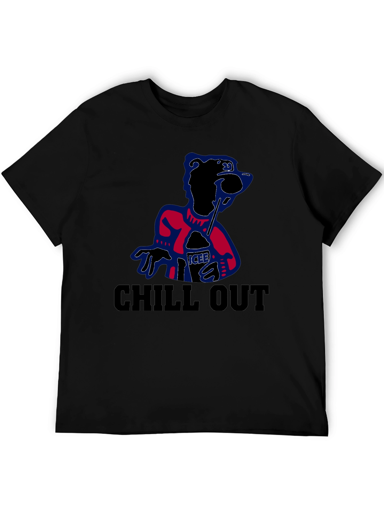 Chill Out Icee Tee - Mens Black Graphic T-Shirt