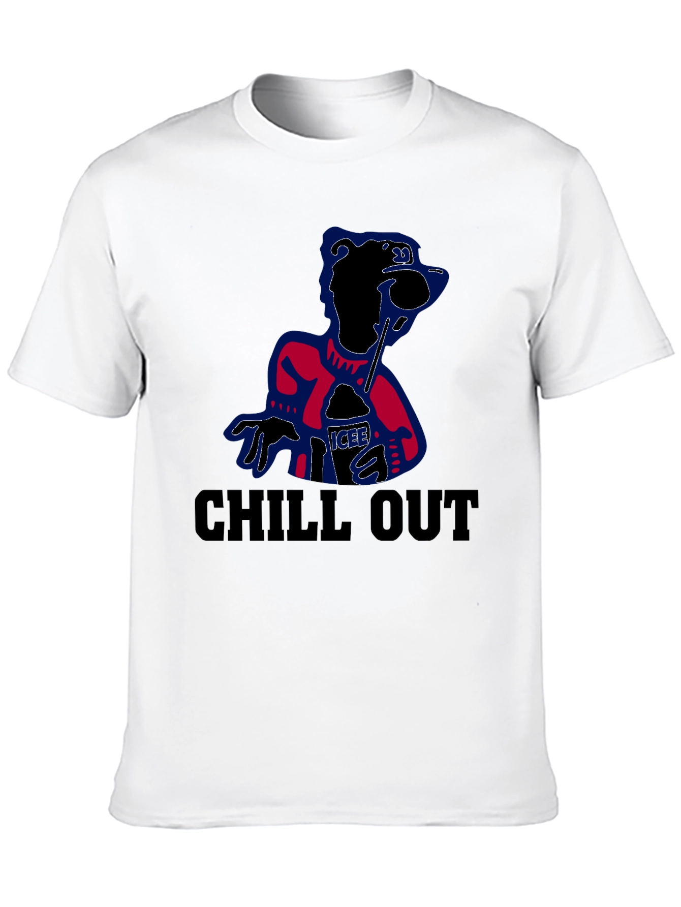Chill Out Icee Tee - Mens Black Graphic T-Shirt