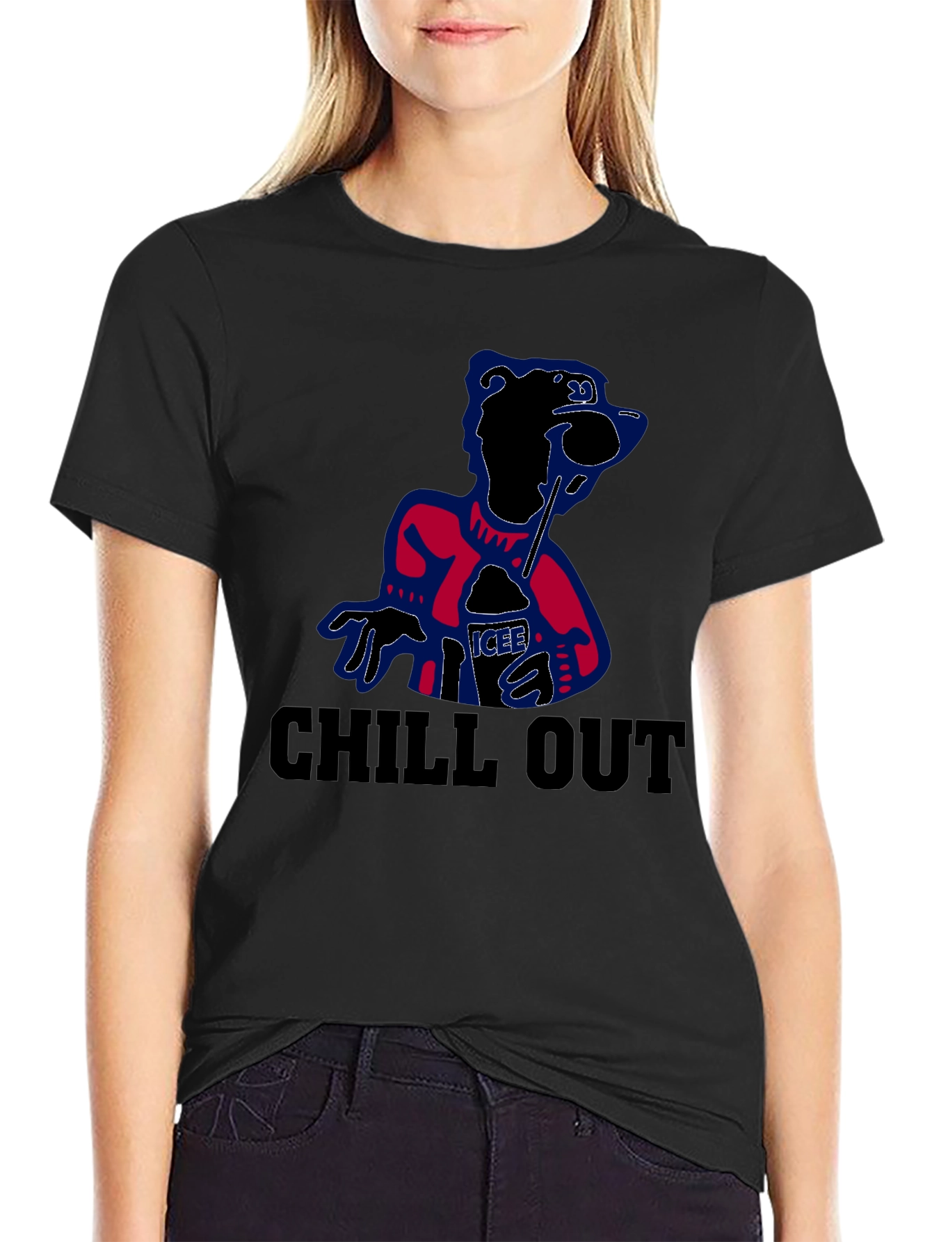 Chill Out Icee Tee - Mens Black Graphic T-Shirt