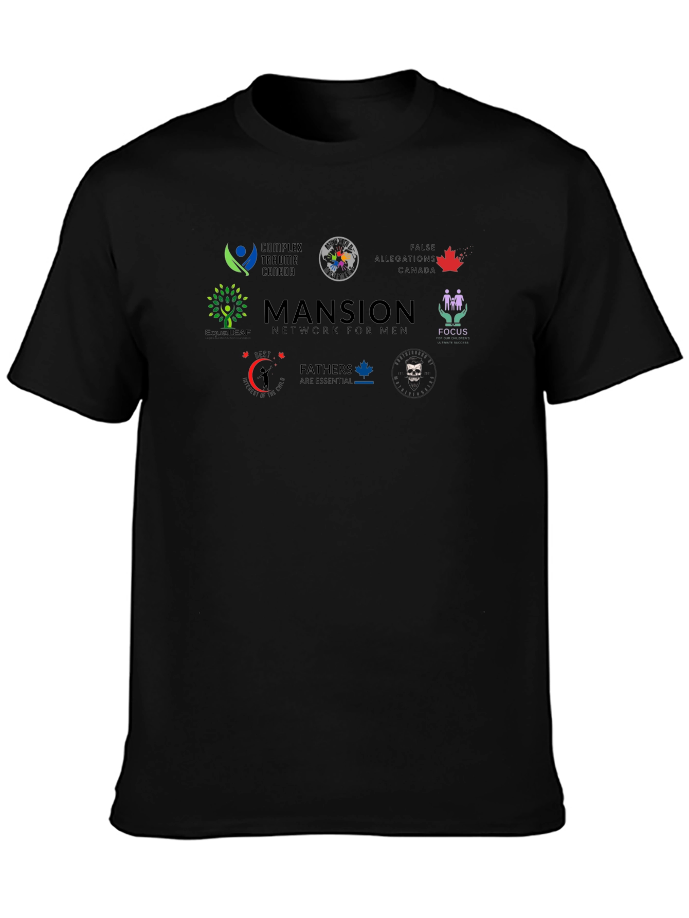 Mansion Network for Men Black T-Shirt